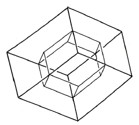 halving a rhombic dodecahedron